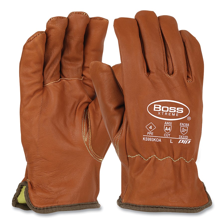 Protective Industrial Products Boss Xtreme Goatskin Driver Gloves Size Large - KS993KOA/L