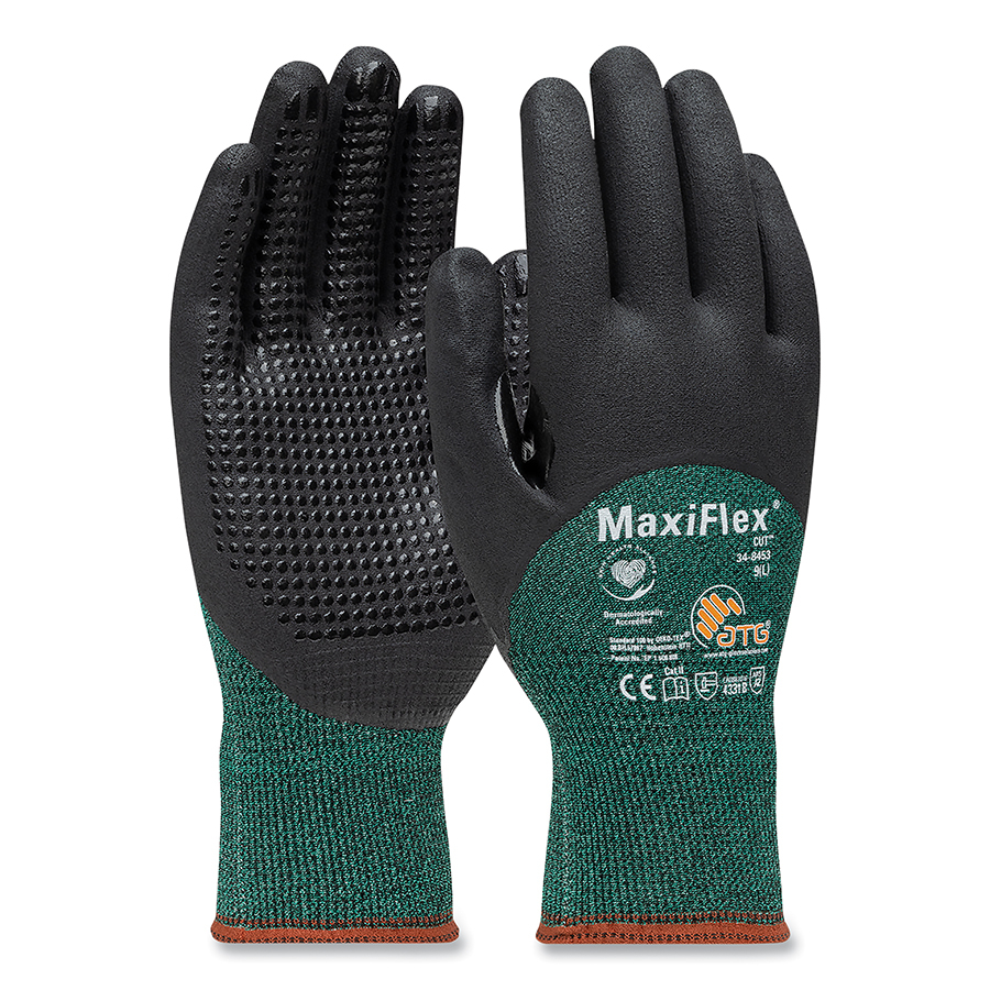 112-34-8453-M Maxi Flex Medium Cut Resistant Gloves with Nitrile Coating - Medium