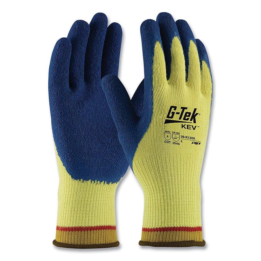 Cut Resistant Coated Gloves, Cut Level A4 ,Latex ,Crinkle ,M 12 PK
