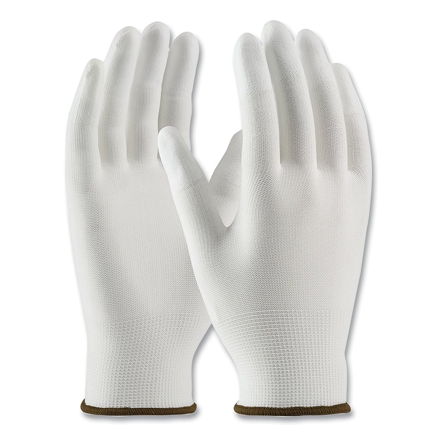Protective Industrial Products Gloves White CleanTeam Seamless Nylon Clean Environment Large 12 Pairs Size Large - 99-126/L