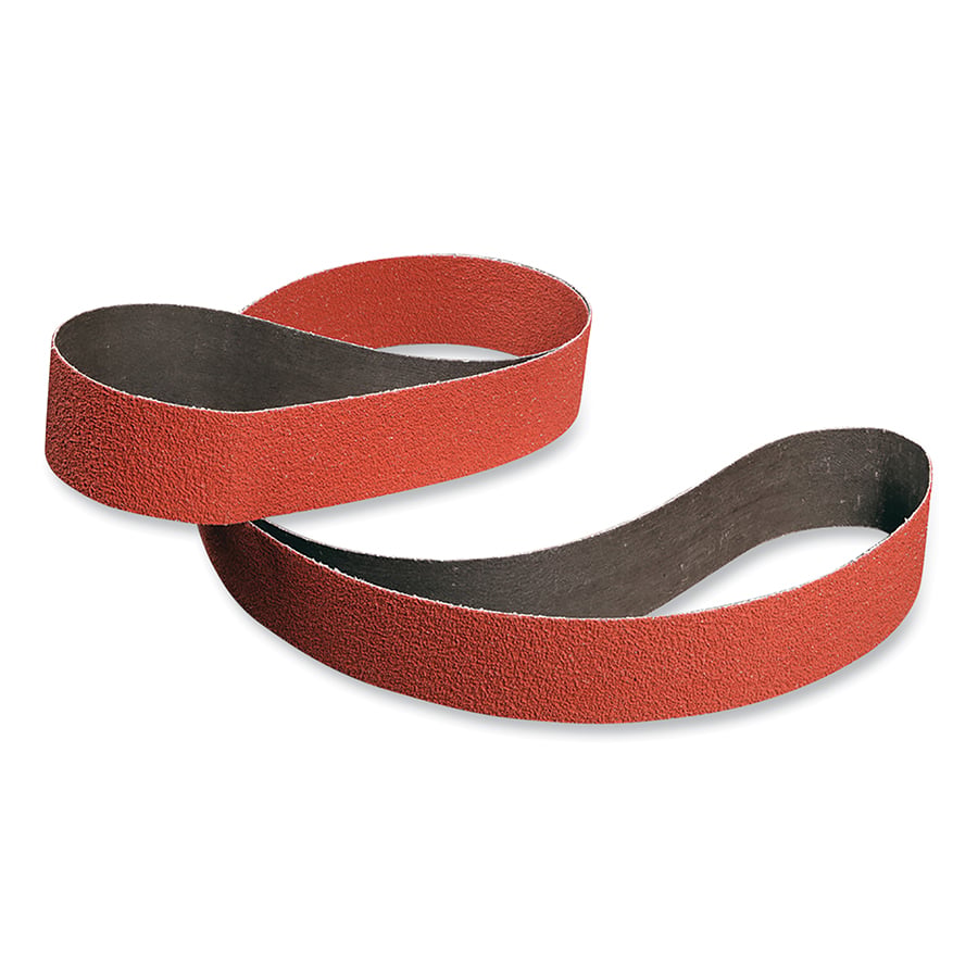 Cloth Belt 984F, Coated, Ceramic, 36 Grit, Not Applicable, 984F, Red