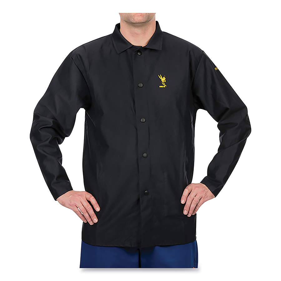 283-33-8830-L 30 in. 9 oz Cotton Cool Jacket, Navy Blue, Large