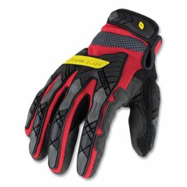424-IEX-MIGR5-04-L Command Impact Cut Resistant A6 Gloves, Gray, Black & Red - Large