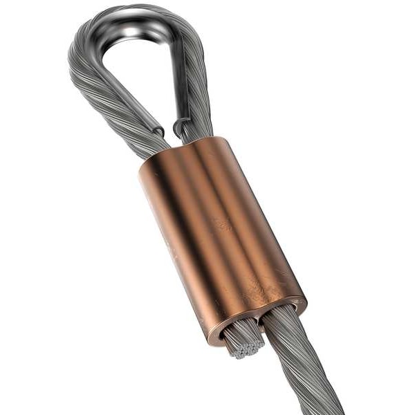493-VGC-3-8-GS-100FT 0.375 in. Galvanized 100 ft. Steel Cable Assembly