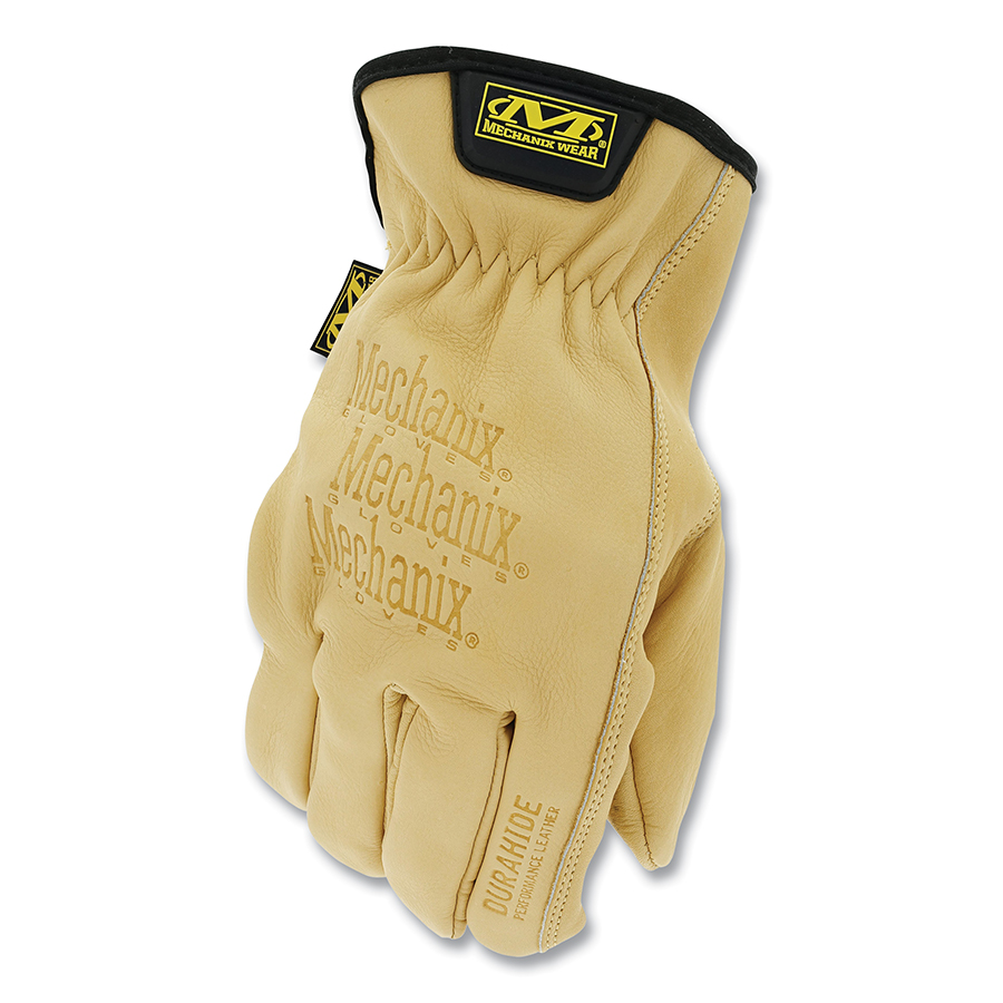 484-LDCW-75-011 Mens Unlined DuraHide Cowhide Work Driver Gloves, Brown - Extra Large