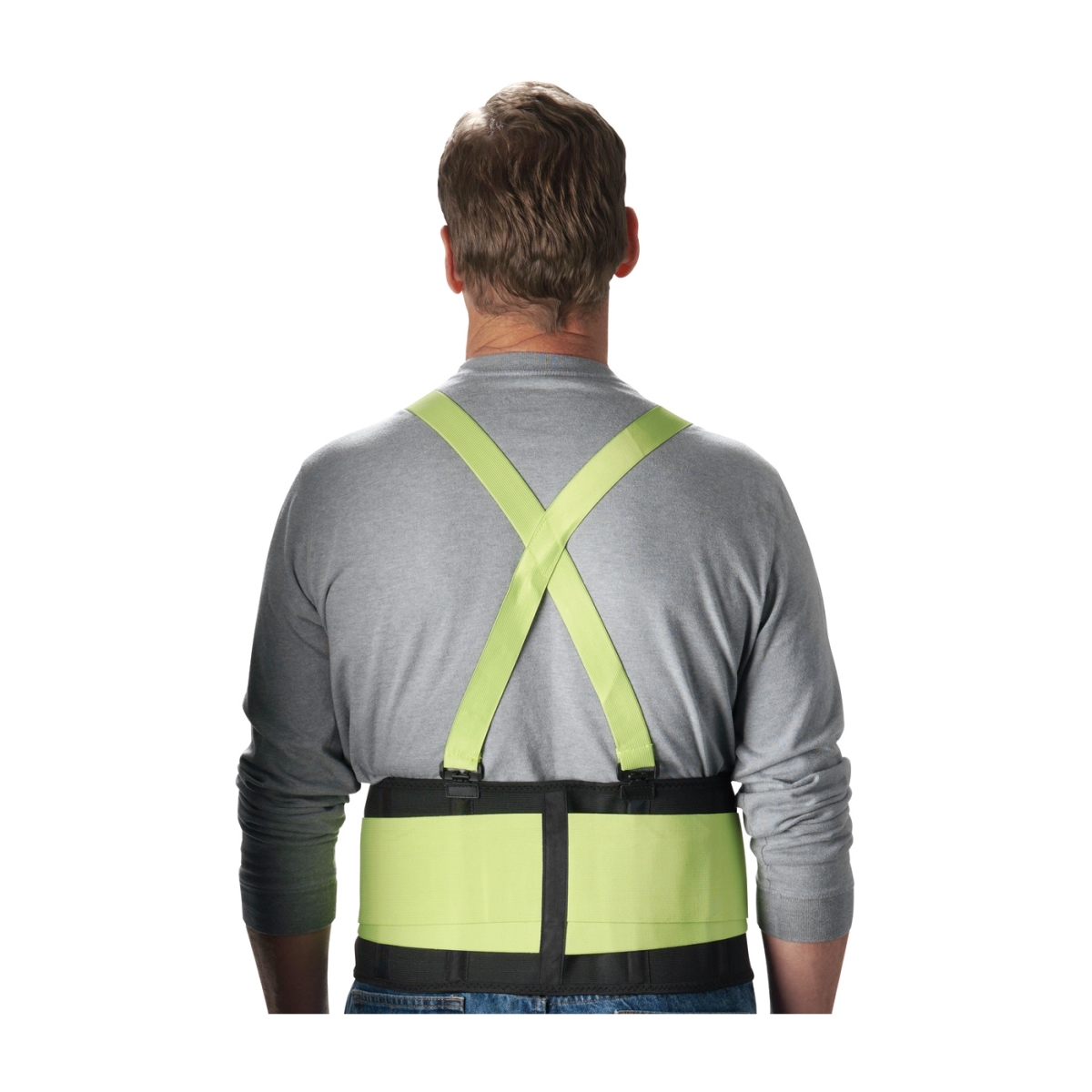 112-290-550XL High Visibility Lime Yellow Back Support Belt - Extra Large