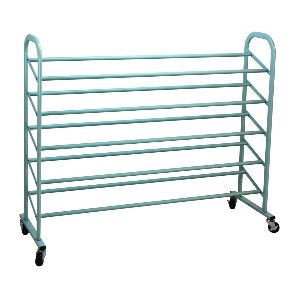 5-Tier Metal Shoe Rack, Turquoise -  RLM Distribution, HO438977