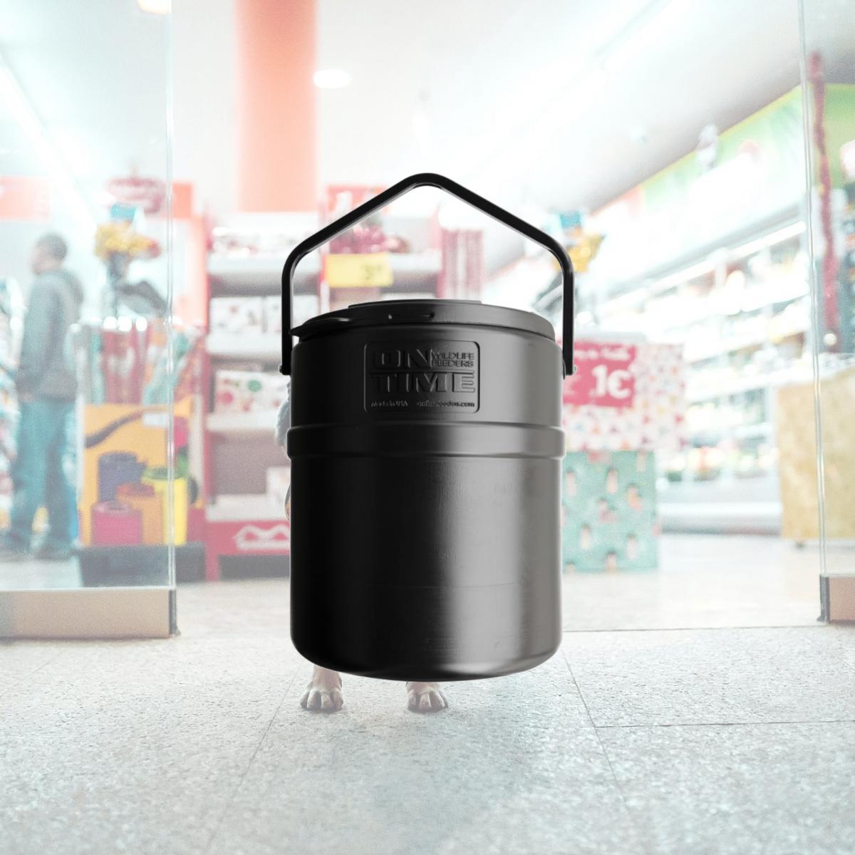 Picture of On Time Feeders 73500 20 gal Shakedown Feeder, Black - Extra Large