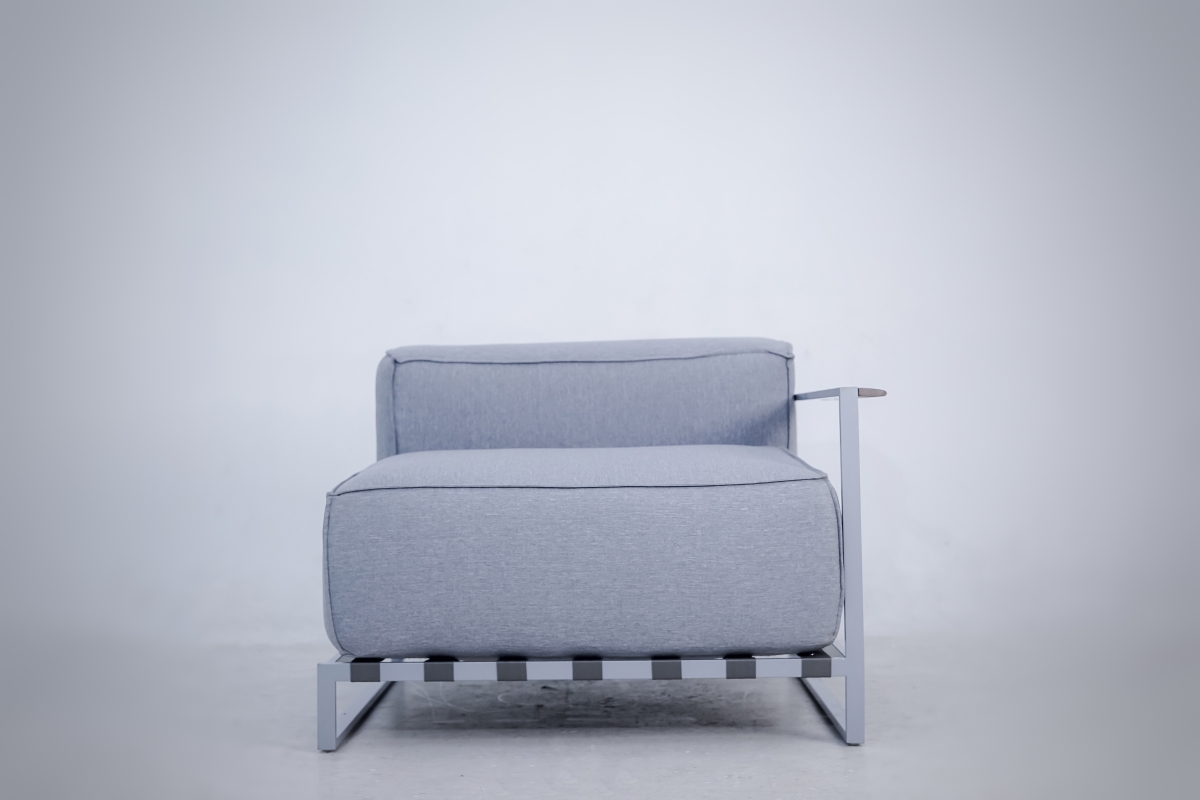 0ASU-SSLS-GR-ED Extra Deep Seating Left Sofa, Gray