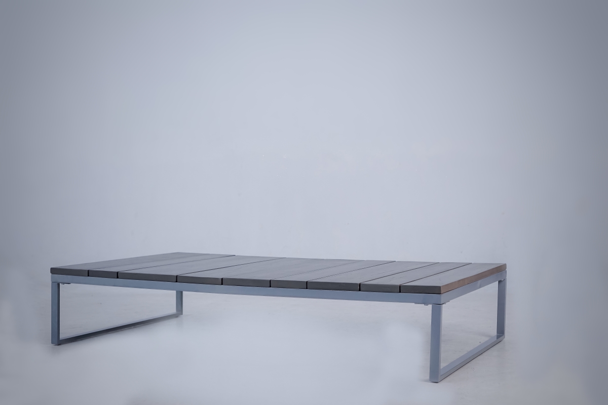0ASU-SSCT-ED Teak Coffee Table, Gray