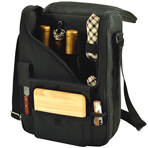 Picture of Picnic at Ascot 535-L Bordeaux Wine & Cheese Cooler Bag with Equipped for 2 Glass Wine Glasses - London Plaid
