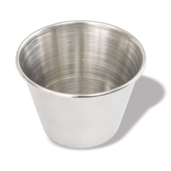 Picture of Crestware SC2 2.5 oz Sauce Cup - Stainless Steel