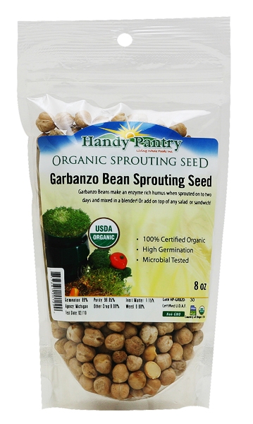 G-8OZ 8 oz Garbanzo Sprouting Seeds -  Handy Pantry
