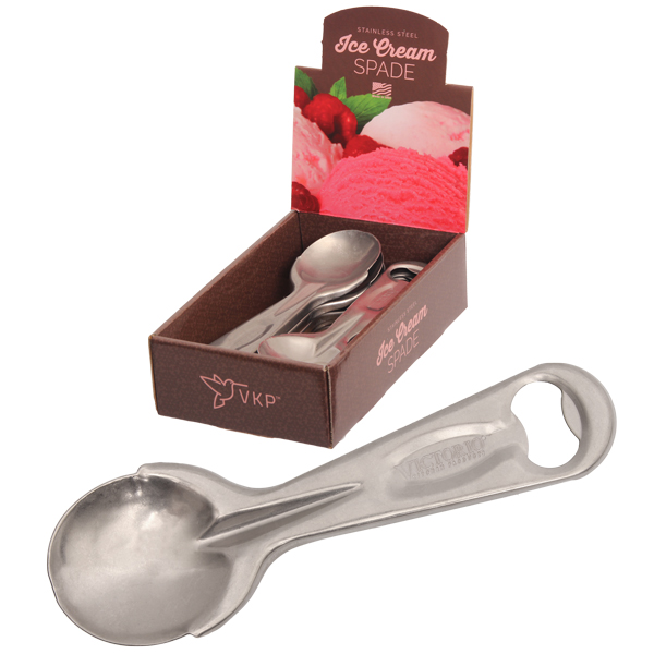 Picture of Victorio VKP1170 Time for Treats Stainless Steel Ice Cream Spade - 12 Spades