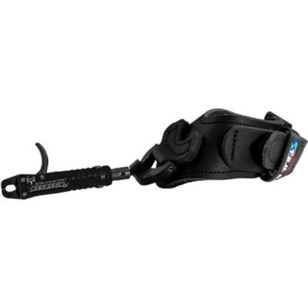 Tru Ball 1408212 Bone Collector Assassin XT Cloth Hook & Eye Release, Black - Large