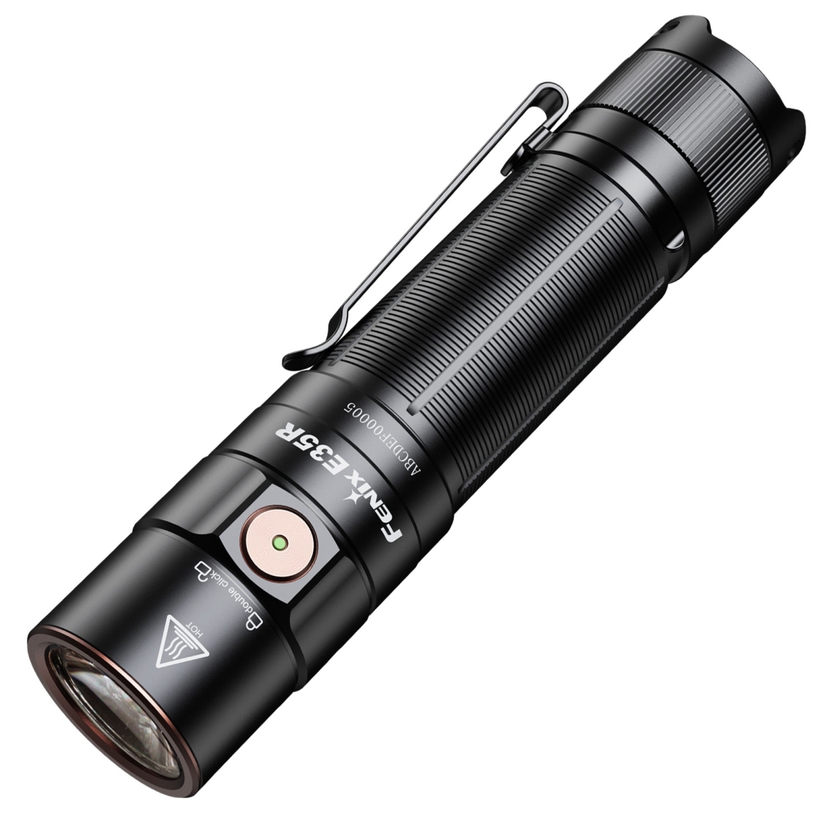 1301839 E35R Rechargeable EDC Flashlight - 3100 Lumens, Black