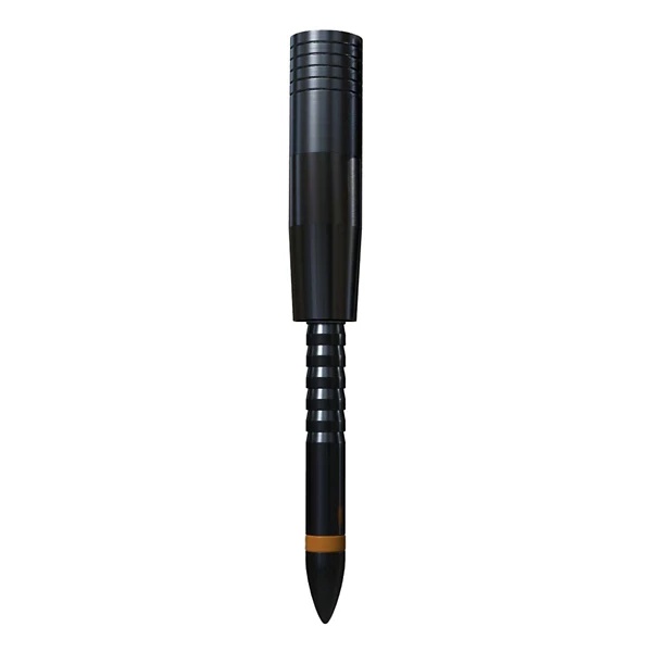 1005256 Black 4 mm Match Grade Half Outs, No.2 - 55 Grain - Aluminum - Pack of 6