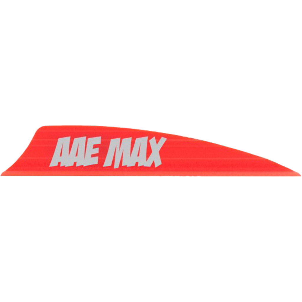 1005652 Max 2.0 Shield Cut Archery Arrow Fletching Vanes, Red - Pack of 50