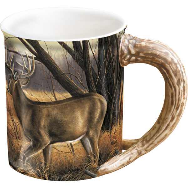 1004984 Sculpted Mug - Abandoned Farmstead Whitetail Deer
