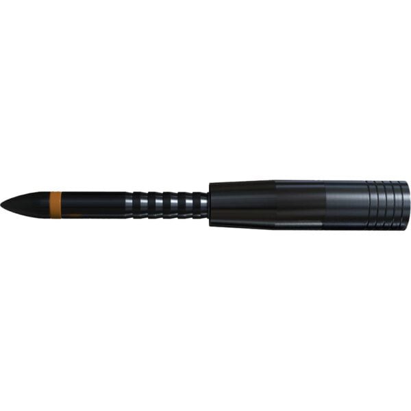 1005259 Black 4 mm Match Grade Half Outs, No.5 Size - 55 Grain - Aluminum - Pack of 6