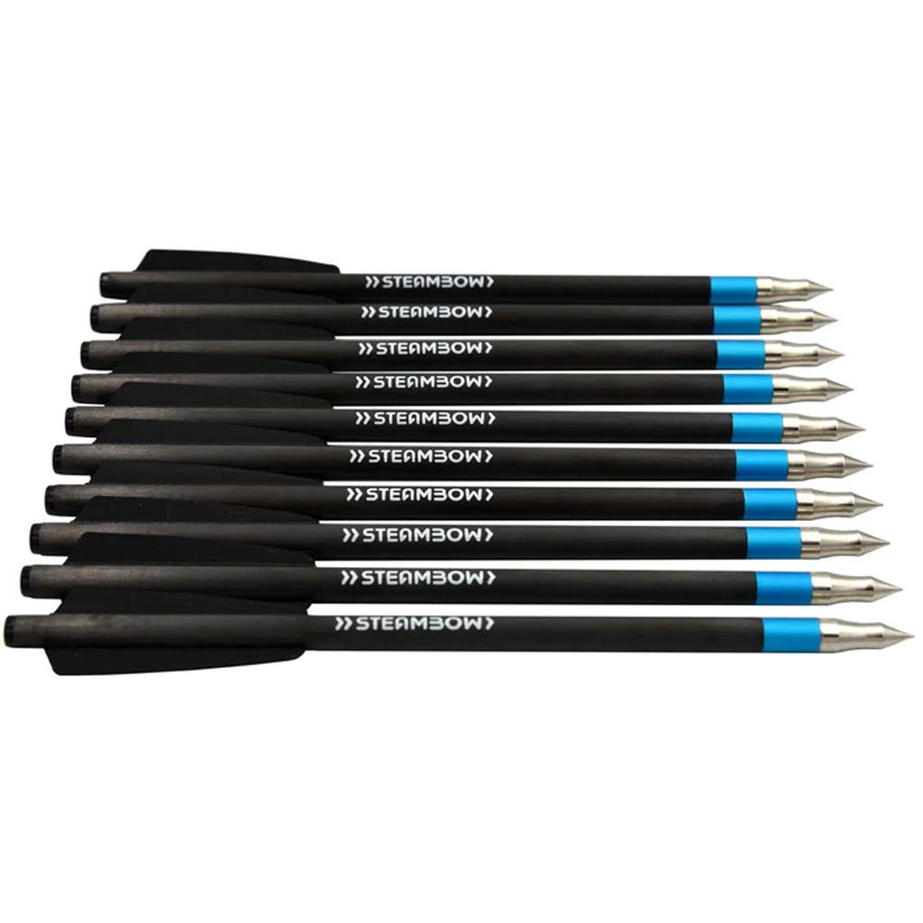 1005844 6.2 x 162 mm Light Target Arrows, Black - Pack of 10
