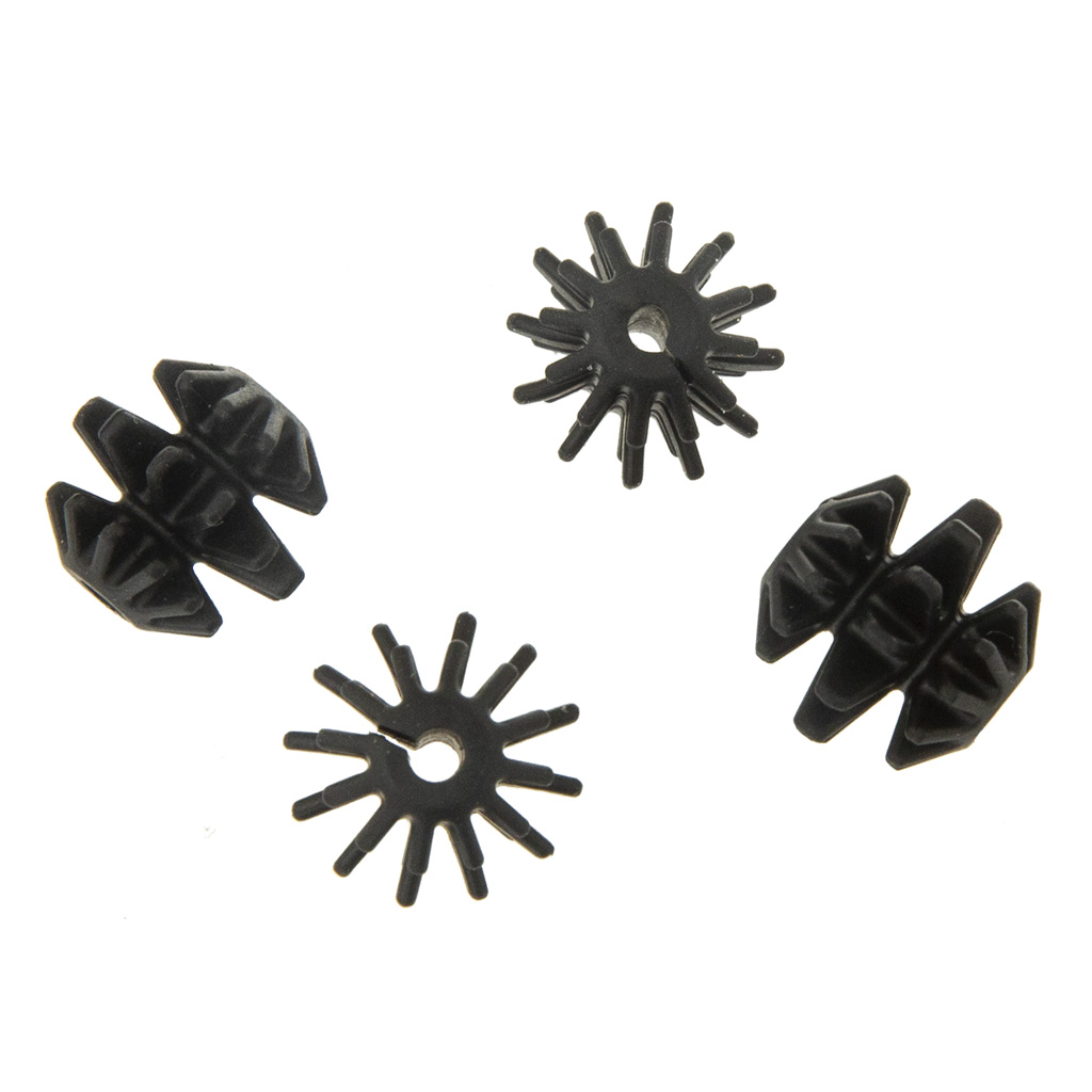 October Mountain 1601386 Blackberry String Silencer, Black - Pack of 4