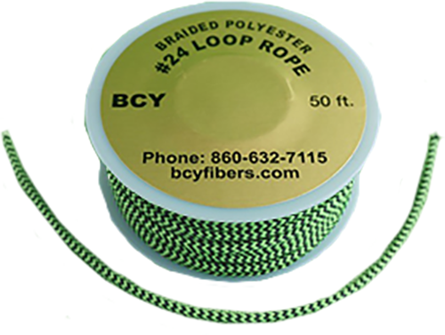 Picture of BCY D1208 1 m No. 24 D-Loop Rope - Fluorescent Green & Black