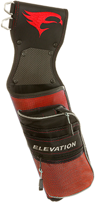 October Mountain 13170 Elevation Nerve Field Quiver, Black & Red - Right Hand