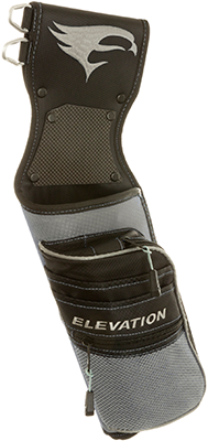 October Mountain 13174 Elevation Nerve Field Quiver, Black & Silver - Right Hand