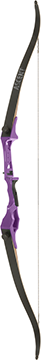 OMP81229 58 in. Ascent Right Hand Recurve Bow, Purple - 45 lbs