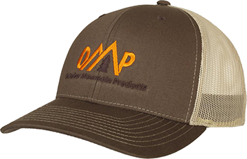 October Mountain Logo Hat, Brown & Tan