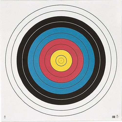 87278 80 cm FITA 10-Ring Maple Leaf Target Face, Pack of 12
