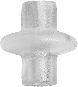 Slotted Kisser Button, Clear