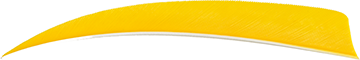 16507 4 in. Right Wing Shield Cut Feathers, Yellow - Pack of 100