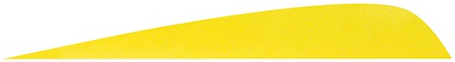 Gateway Feather 77408 5 in. Parabolic Feathers, Neon Yellow - Pack of 12