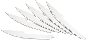 Picture of Outdoor Edge Cutlery 1001606 5 in. Silver Razorsafe Replacement Blades&#44; Pack of 6