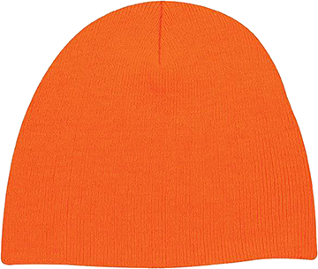 Knit Beanie, Blaze Orange