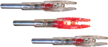 85364 Lighted S Nocks, Red - Pack of 3