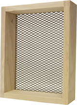 Pete Rickard 27176 7 x 9 in. Brown & Silver Mesh Wood Frame Deluxe Sifter