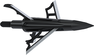 1201384 100 Grain Nap Dark Knight 4 Blade Broadhead, Black - Pack of 3