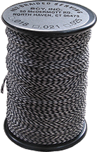 Picture of BCY 13434KY 100 Yards No.62 Braided Center Serving&#44; Black & White