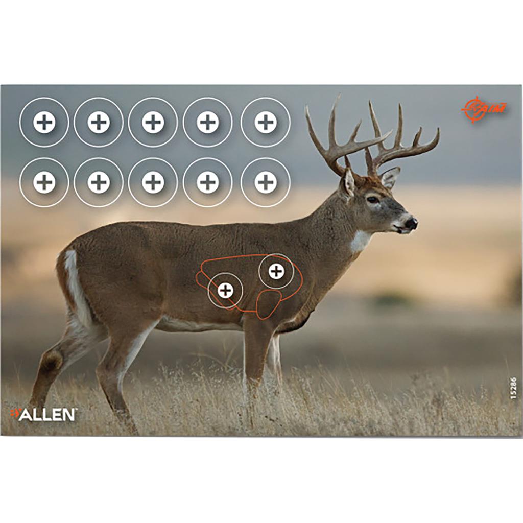 Picture of Allen 1403238 16.5 x 24 in. EzAim Four Color Whitetail Paper Target&#44; Pack of 4