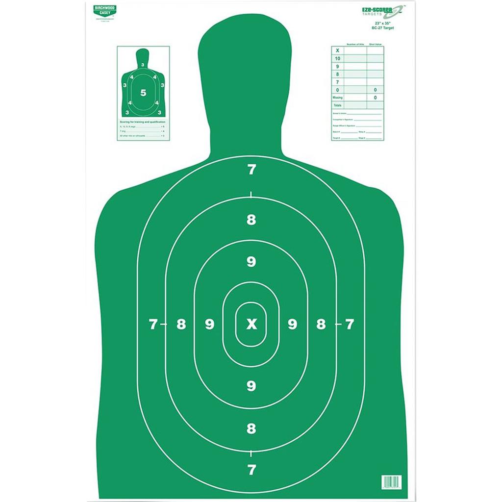 Picture of Birchwood Casey 1403831 23 x 35 in. EZE-Scorer BC-27 Green Target&#44; Pack of 5