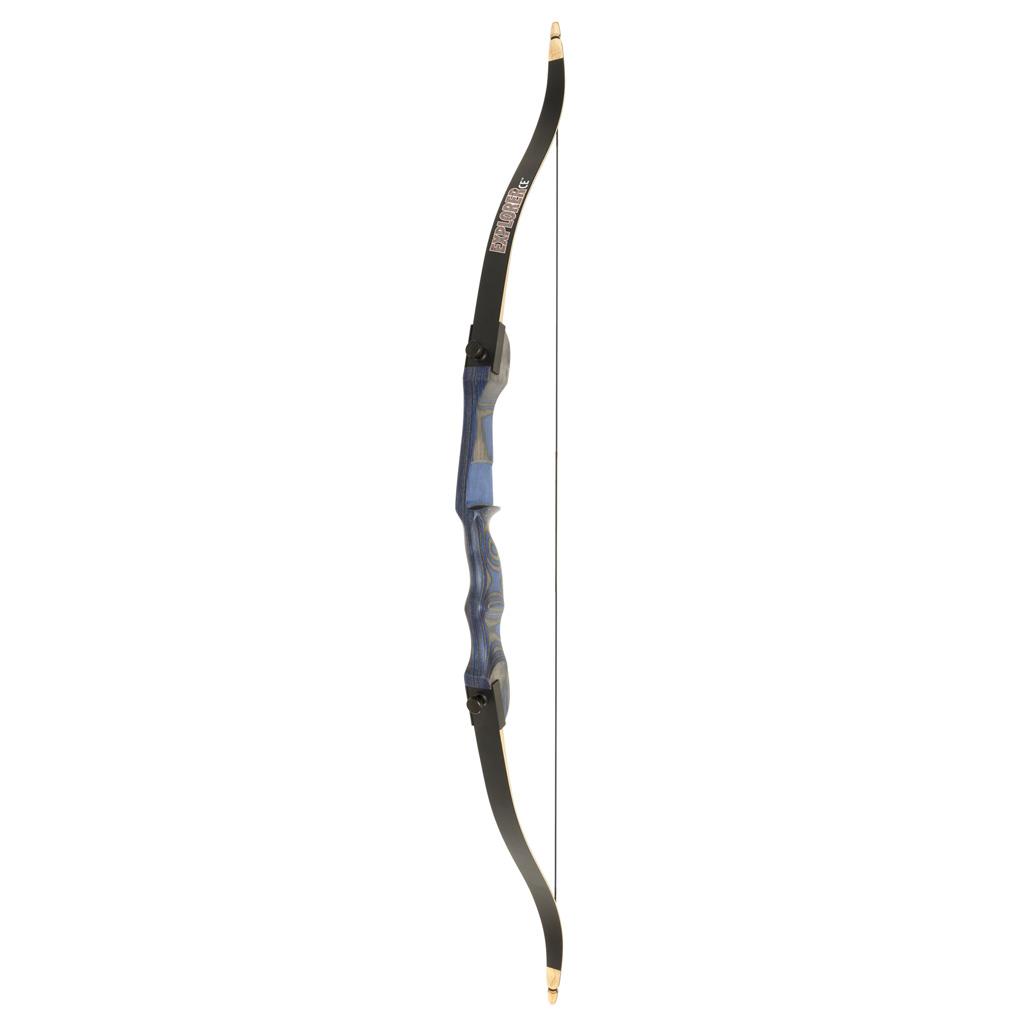 OMP2125415 54 in. 15 lbs Explorer CE Right Hand Blue Recurve Bow