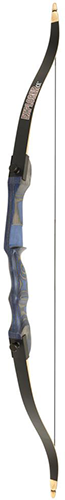 OMP2145428 54 in. 28 lbs Explorer CE Left Hand Blue Recurve Bow