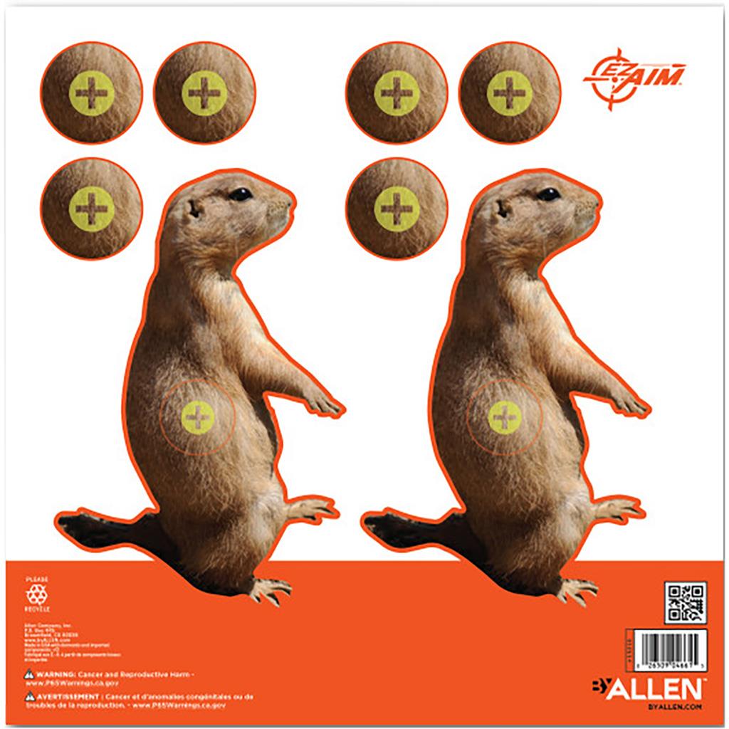 Picture of Allen 1403226 8 x 8 in. EzAim Prairie Dog Paper Target&#44; Pack of 12