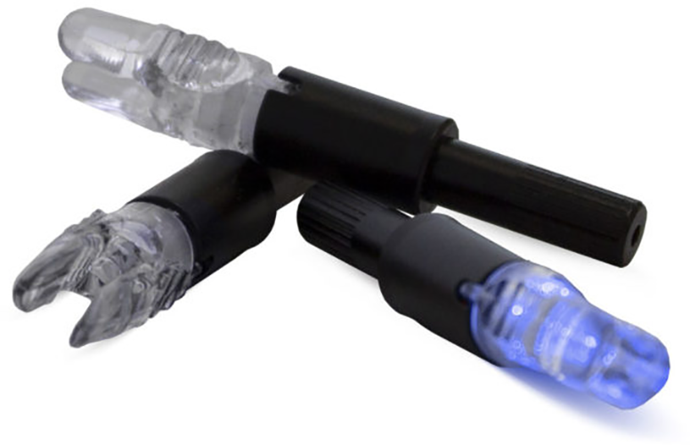 1202133 NAP Thunderglo Lighted Blue Universal Fit Nocks, Pack of 6