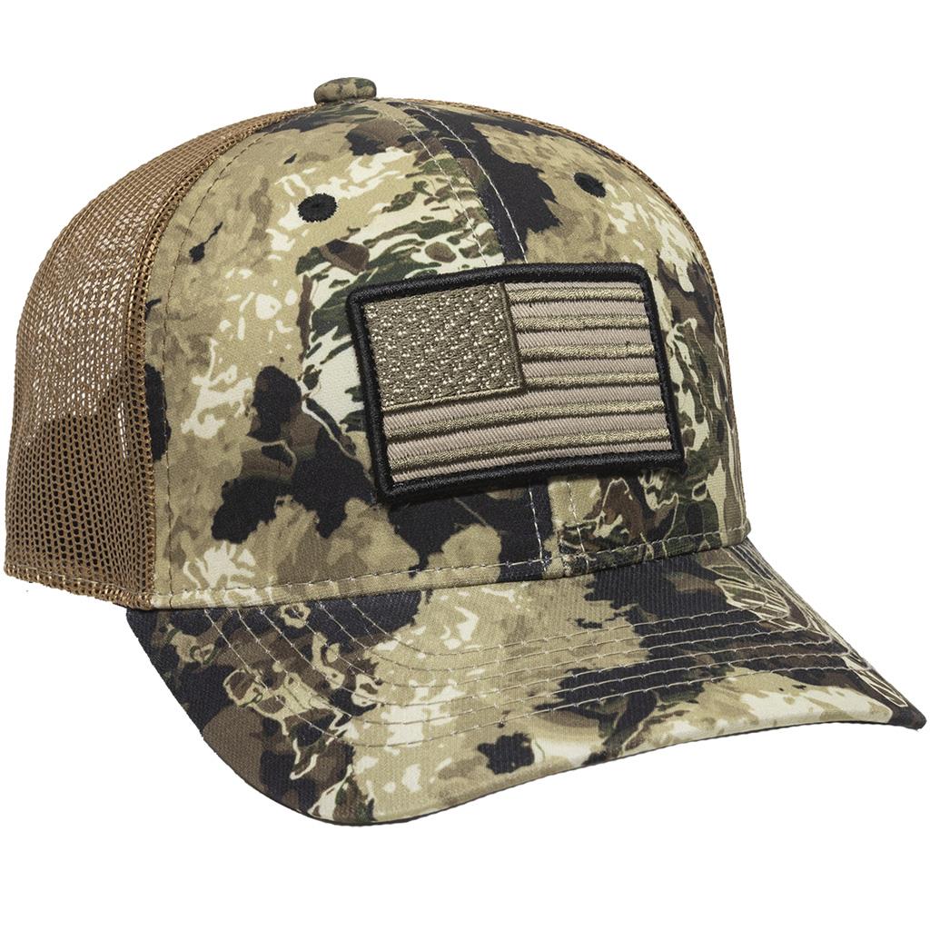 Picture of Outdoor Cap 1002724 Veil Flag Veil Whitetail & Brown Cap