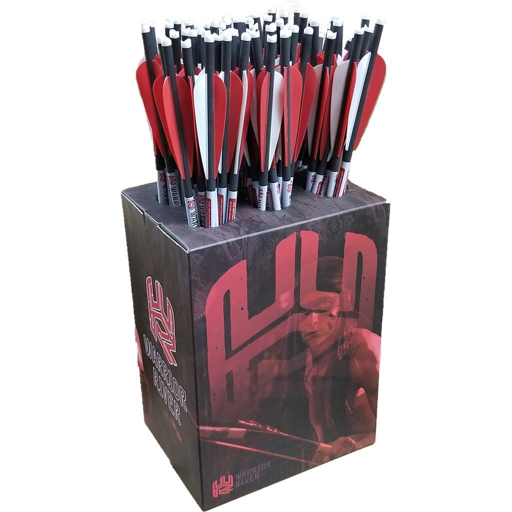 1403155 20 in. Half Moon Warrior Ridge Carbon Crossbow Bolt, Pack of 72