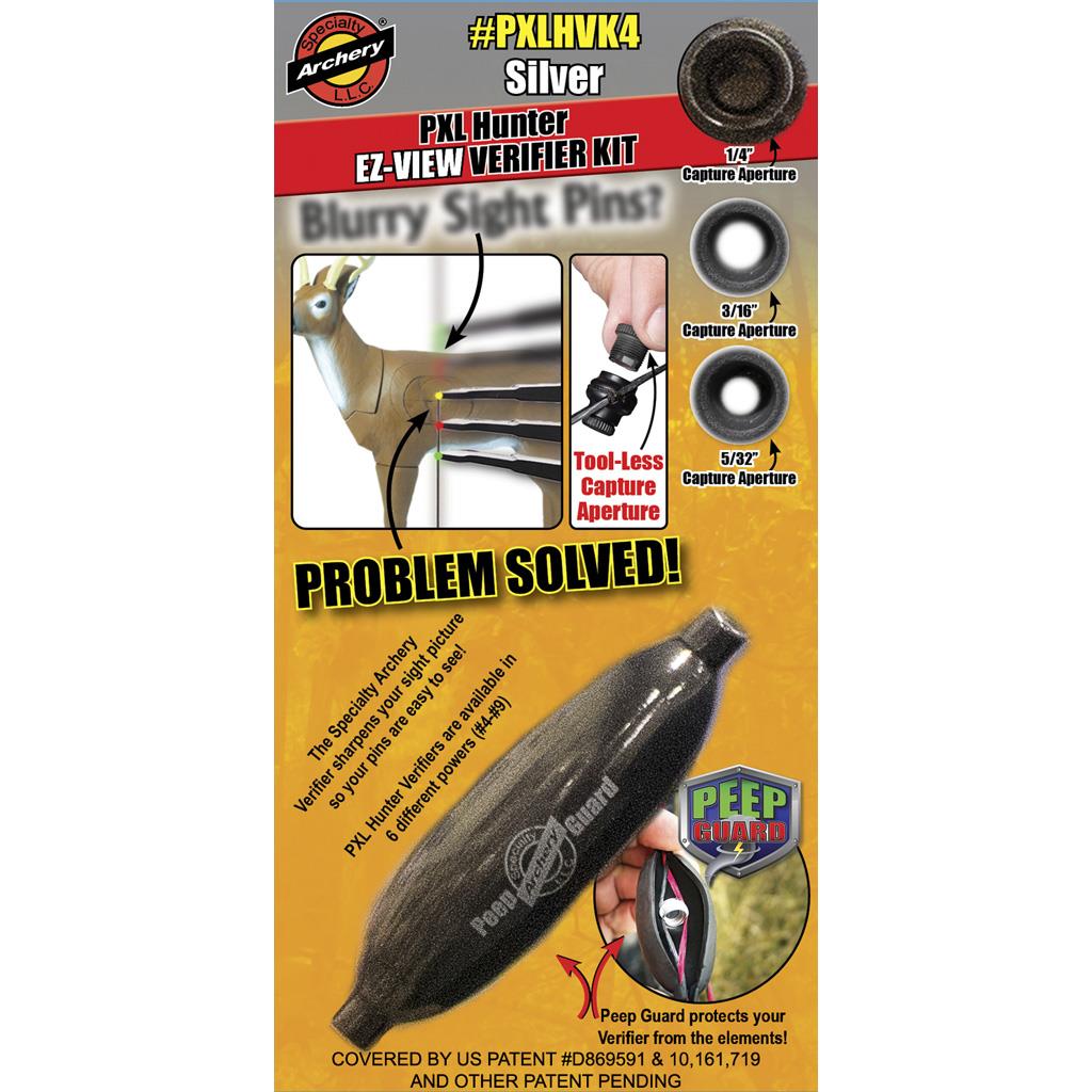 1404400 No.4 PXL Hunter EZ View Verifier Kit, Silver
